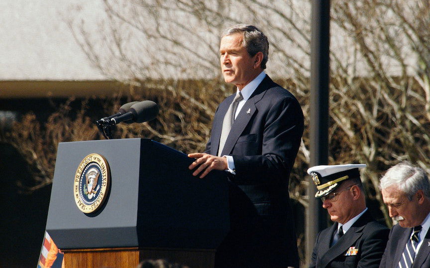 President George W Bush